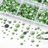 image6736pcs Hotfix Rhinestones FlatbackRoyal Blue Rhinestones for Crafts Clothes Mixed 5 Sizes Hotfix Crystals with Tweezers and Wax Pencil Kit SS6SS30SapphireLight Green