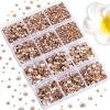 image6736pcs Hotfix Rhinestones FlatbackRoyal Blue Rhinestones for Crafts Clothes Mixed 5 Sizes Hotfix Crystals with Tweezers and Wax Pencil Kit SS6SS30SapphireChampagne