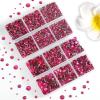 image6736pcs Hotfix Rhinestones FlatbackRoyal Blue Rhinestones for Crafts Clothes Mixed 5 Sizes Hotfix Crystals with Tweezers and Wax Pencil Kit SS6SS30SapphireHot Pink