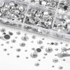 image6736pcs Hotfix Rhinestones FlatbackRoyal Blue Rhinestones for Crafts Clothes Mixed 5 Sizes Hotfix Crystals with Tweezers and Wax Pencil Kit SS6SS30SapphireCrystal