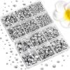 image6736pcs Hotfix Rhinestones FlatbackRoyal Blue Rhinestones for Crafts Clothes Mixed 5 Sizes Hotfix Crystals with Tweezers and Wax Pencil Kit SS6SS30SapphireCrystal