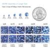 image6736pcs Hotfix Rhinestones FlatbackRoyal Blue Rhinestones for Crafts Clothes Mixed 5 Sizes Hotfix Crystals with Tweezers and Wax Pencil Kit SS6SS30SapphireLtSapphire