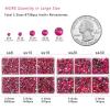 image6736pcs Hotfix Rhinestones FlatbackRoyal Blue Rhinestones for Crafts Clothes Mixed 5 Sizes Hotfix Crystals with Tweezers and Wax Pencil Kit SS6SS30SapphireHot Pink