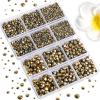 image6736pcs Hotfix Rhinestones FlatbackRoyal Blue Rhinestones for Crafts Clothes Mixed 5 Sizes Hotfix Crystals with Tweezers and Wax Pencil Kit SS6SS30SapphireAurum