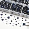 image6736pcs Hotfix Rhinestones FlatbackRoyal Blue Rhinestones for Crafts Clothes Mixed 5 Sizes Hotfix Crystals with Tweezers and Wax Pencil Kit SS6SS30SapphireMontana
