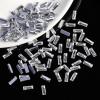 imageBeadsland 144pcs Hotfix Rectangle Rhinestones Flat Back Rhinestones Glass Flatback Crystal Shaped Gems 38mm