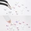 imageBeadsland 2880pcs Flatback Nail Rhinestones Kit Makeup Rhinestones for Eyes Face Clear AB and Crystal Mix 6 Sizes for Crafts Set 06