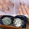 imageBeadsland 4300pcs Flatback RhinestonesGray Rhinestone Nail Gems Round Crystal Rhinestones for CraftsMixed 6 Sizes with Picking Tweezers and Wax Pencil Kit SS6SS20Black DiamondBlue Moonlight