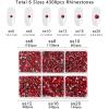 imageBeadsland 4300pcs Flatback RhinestonesGray Rhinestone Nail Gems Round Crystal Rhinestones for CraftsMixed 6 Sizes with Picking Tweezers and Wax Pencil Kit SS6SS20Black DiamondSiam
