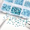 imageBeadsland 4300pcs Flatback RhinestonesGray Rhinestone Nail Gems Round Crystal Rhinestones for CraftsMixed 6 Sizes with Picking Tweezers and Wax Pencil Kit SS6SS20Black DiamondAquamarine