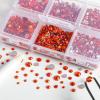 imageBeadsland 4300pcs Flatback RhinestonesGray Rhinestone Nail Gems Round Crystal Rhinestones for CraftsMixed 6 Sizes with Picking Tweezers and Wax Pencil Kit SS6SS20Black DiamondHyacinthOrange