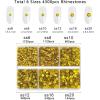 imageBeadsland 4300pcs Flatback RhinestonesGray Rhinestone Nail Gems Round Crystal Rhinestones for CraftsMixed 6 Sizes with Picking Tweezers and Wax Pencil Kit SS6SS20Black DiamondCitrimeLemon Yellow