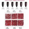 imageBeadsland 7200pcs Flatback RhinestonesOrange Rhinestone Nail Gems Round Crystal Rhinestones for CraftsMixed 6 Sizes with Wax Pencil Kit SS3SS10HyacinthOrangeSiam