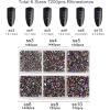 imageBeadsland 7200pcs Flatback RhinestonesOrange Rhinestone Nail Gems Round Crystal Rhinestones for CraftsMixed 6 Sizes with Wax Pencil Kit SS3SS10HyacinthOrangeBlue Volcano