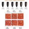 imageBeadsland 7200pcs Flatback RhinestonesOrange Rhinestone Nail Gems Round Crystal Rhinestones for CraftsMixed 6 Sizes with Wax Pencil Kit SS3SS10HyacinthOrangeOrange