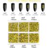 imageBeadsland 7200pcs Flatback RhinestonesOrange Rhinestone Nail Gems Round Crystal Rhinestones for CraftsMixed 6 Sizes with Wax Pencil Kit SS3SS10HyacinthOrangeLemon Yellow