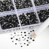 imageBeadsland 7200pcs Flatback RhinestonesOrange Rhinestone Nail Gems Round Crystal Rhinestones for CraftsMixed 6 Sizes with Wax Pencil Kit SS3SS10HyacinthOrangeBlack