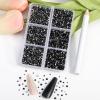 imageBeadsland 7200pcs Flatback RhinestonesOrange Rhinestone Nail Gems Round Crystal Rhinestones for CraftsMixed 6 Sizes with Wax Pencil Kit SS3SS10HyacinthOrangeBlack
