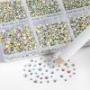 imageBeadsland 7200pcs Flatback RhinestonesOrange Rhinestone Nail Gems Round Crystal Rhinestones for CraftsMixed 6 Sizes with Wax Pencil Kit SS3SS10HyacinthOrangecrystal AB