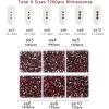 imageBeadsland 7200pcs Flatback RhinestonesOrange Rhinestone Nail Gems Round Crystal Rhinestones for CraftsMixed 6 Sizes with Wax Pencil Kit SS3SS10HyacinthOrangeDark Siam