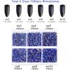 imageBeadsland 7200pcs Flatback RhinestonesOrange Rhinestone Nail Gems Round Crystal Rhinestones for CraftsMixed 6 Sizes with Wax Pencil Kit SS3SS10HyacinthOrangeSapphire