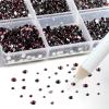 imageBeadsland 7200pcs Flatback RhinestonesOrange Rhinestone Nail Gems Round Crystal Rhinestones for CraftsMixed 6 Sizes with Wax Pencil Kit SS3SS10HyacinthOrangeAmethyst