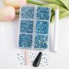 imageBeadsland 7200pcs Flatback RhinestonesOrange Rhinestone Nail Gems Round Crystal Rhinestones for CraftsMixed 6 Sizes with Wax Pencil Kit SS3SS10HyacinthOrangeAquamarine AB