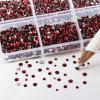 imageBeadsland 7200pcs Flatback RhinestonesOrange Rhinestone Nail Gems Round Crystal Rhinestones for CraftsMixed 6 Sizes with Wax Pencil Kit SS3SS10HyacinthOrangeDark Siam