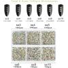 imageBeadsland 7200pcs Flatback RhinestonesOrange Rhinestone Nail Gems Round Crystal Rhinestones for CraftsMixed 6 Sizes with Wax Pencil Kit SS3SS10HyacinthOrangecrystal AB