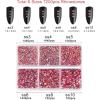 imageBeadsland 7200pcs Flatback RhinestonesOrange Rhinestone Nail Gems Round Crystal Rhinestones for CraftsMixed 6 Sizes with Wax Pencil Kit SS3SS10HyacinthOrangeHyacinth AB