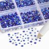 imageBeadsland 7200pcs Flatback RhinestonesOrange Rhinestone Nail Gems Round Crystal Rhinestones for CraftsMixed 6 Sizes with Wax Pencil Kit SS3SS10HyacinthOrangeSapphire