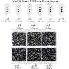 imageBeadsland 7200pcs Flatback RhinestonesOrange Rhinestone Nail Gems Round Crystal Rhinestones for CraftsMixed 6 Sizes with Wax Pencil Kit SS3SS10HyacinthOrangeBlack