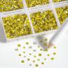 imageBeadsland 7200pcs Flatback RhinestonesOrange Rhinestone Nail Gems Round Crystal Rhinestones for CraftsMixed 6 Sizes with Wax Pencil Kit SS3SS10HyacinthOrangeLemon Yellow