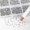 imageBeadsland 7200pcs Flatback RhinestonesOrange Rhinestone Nail Gems Round Crystal Rhinestones for CraftsMixed 6 Sizes with Wax Pencil Kit SS3SS10HyacinthOrangeSilver Hematite