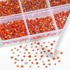 imageBeadsland 7200pcs Flatback RhinestonesOrange Rhinestone Nail Gems Round Crystal Rhinestones for CraftsMixed 6 Sizes with Wax Pencil Kit SS3SS10HyacinthOrangeOrange
