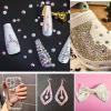 imageBeadsland 7200pcs Flatback RhinestonesOrange Rhinestone Nail Gems Round Crystal Rhinestones for CraftsMixed 6 Sizes with Wax Pencil Kit SS3SS10HyacinthOrangecrystal AB