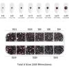 imageBeadsland Rhinestones for Makeup8 Sizes 2500pcs Red Flatback Rhinestones Eye Gems for Nails Crafts with Tweezers and Wax PencilSiamSS4SS30Amethyst