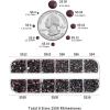 imageBeadsland Rhinestones for Makeup8 Sizes 2500pcs Red Flatback Rhinestones Eye Gems for Nails Crafts with Tweezers and Wax PencilSiamSS4SS30Amethyst