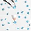 imageBeadsland Rhinestones for Makeup8 Sizes 2500pcs Red Flatback Rhinestones Eye Gems for Nails Crafts with Tweezers and Wax PencilSiamSS4SS30Aquamarine AB