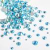 imageBeadsland Rhinestones for Makeup8 Sizes 2500pcs Red Flatback Rhinestones Eye Gems for Nails Crafts with Tweezers and Wax PencilSiamSS4SS30Aquamarine AB