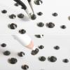 imageBeadsland Rhinestones for Makeup8 Sizes 2500pcs Red Flatback Rhinestones Eye Gems for Nails Crafts with Tweezers and Wax PencilSiamSS4SS30Black Diamond