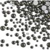 imageBeadsland Rhinestones for Makeup8 Sizes 2500pcs Red Flatback Rhinestones Eye Gems for Nails Crafts with Tweezers and Wax PencilSiamSS4SS30Black Diamond