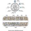 imageBeadsland Rhinestones for Makeup8 Sizes 2500pcs Red Flatback Rhinestones Eye Gems for Nails Crafts with Tweezers and Wax PencilSiamSS4SS30Blue Moonlight