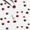 imageBeadsland Rhinestones for Makeup8 Sizes 2500pcs Red Flatback Rhinestones Eye Gems for Nails Crafts with Tweezers and Wax PencilSiamSS4SS30Dark Siam