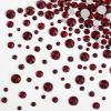 imageBeadsland Rhinestones for Makeup8 Sizes 2500pcs Red Flatback Rhinestones Eye Gems for Nails Crafts with Tweezers and Wax PencilSiamSS4SS30Dark Siam