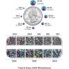 imageBeadsland Rhinestones for Makeup8 Sizes 2500pcs Red Flatback Rhinestones Eye Gems for Nails Crafts with Tweezers and Wax PencilSiamSS4SS30Green Volcano