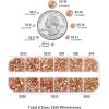 imageBeadsland Rhinestones for Makeup8 Sizes 2500pcs Red Flatback Rhinestones Eye Gems for Nails Crafts with Tweezers and Wax PencilSiamSS4SS30Light Peach
