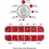 imageBeadsland Rhinestones for Makeup8 Sizes 2500pcs Red Flatback Rhinestones Eye Gems for Nails Crafts with Tweezers and Wax PencilSiamSS4SS30Light Siam