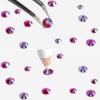 imageBeadsland Rhinestones for Makeup8 Sizes 2500pcs Red Flatback Rhinestones Eye Gems for Nails Crafts with Tweezers and Wax PencilSiamSS4SS30Light Siam AB