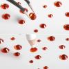 imageBeadsland Rhinestones for Makeup8 Sizes 2500pcs Red Flatback Rhinestones Eye Gems for Nails Crafts with Tweezers and Wax PencilSiamSS4SS30Orange